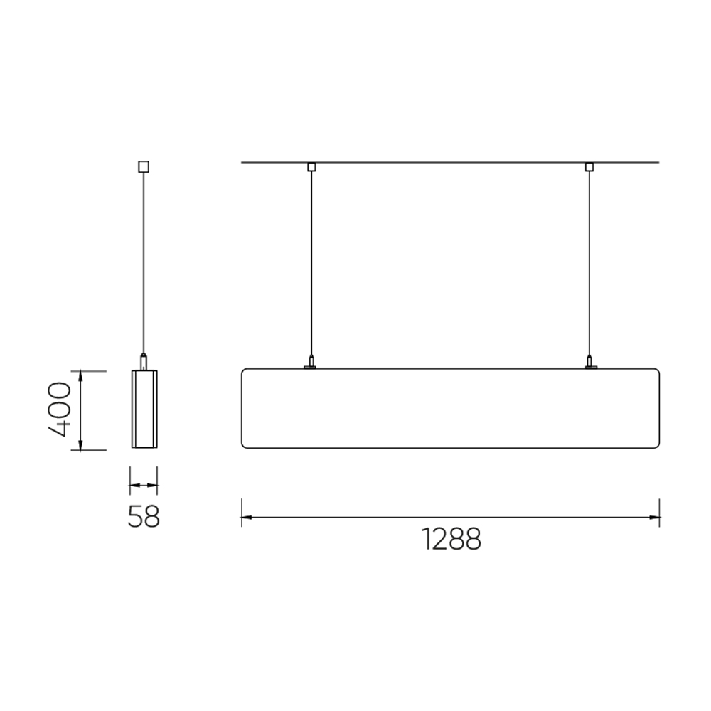 Светильник из акустического фетра LX-FT0085-58 30W 220V CRI≥90 IP20