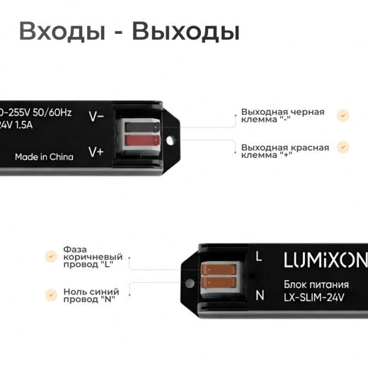 Блок питания SLIM 24V 36W
